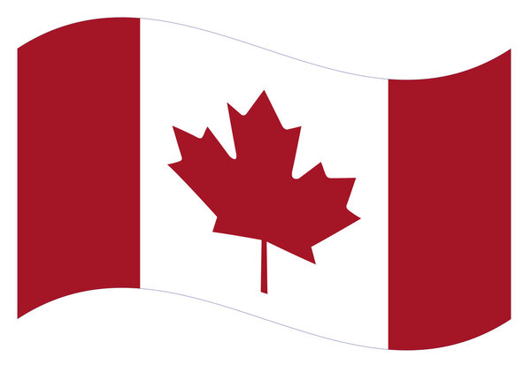 Vector flag. Canada