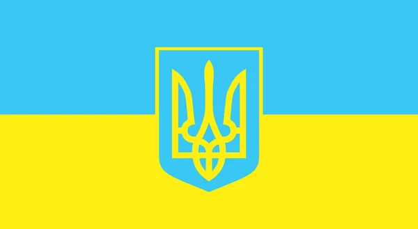 Flaga wektor. Ukraina — Stockvector