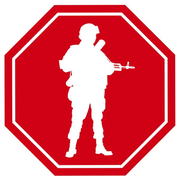 Stop war sign.  Vector — Stock Vector