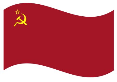 Vector flag. USSR clipart