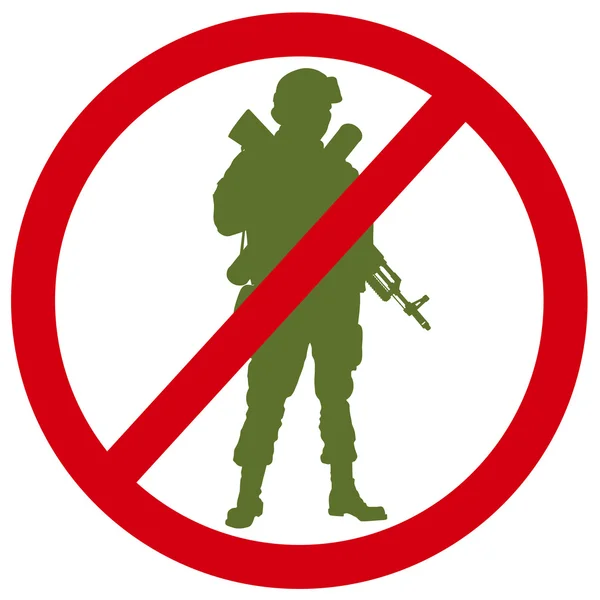 No hay guerra. Vector — Vector de stock