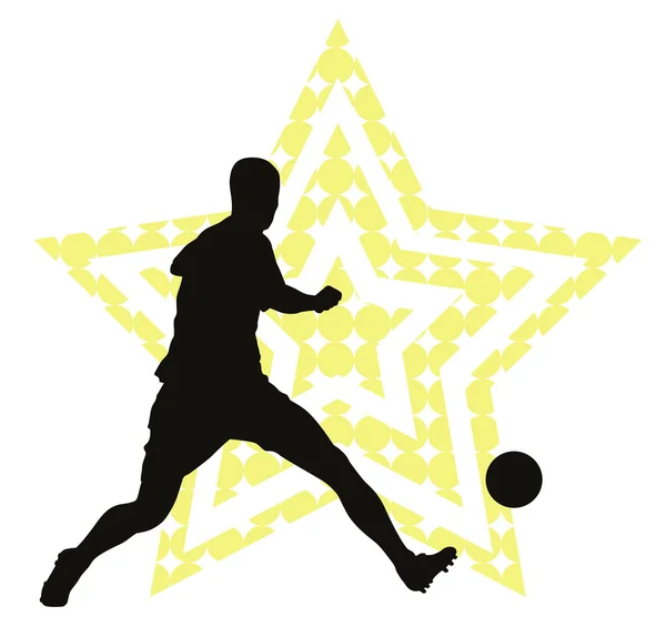 Concept de star du football — Image vectorielle