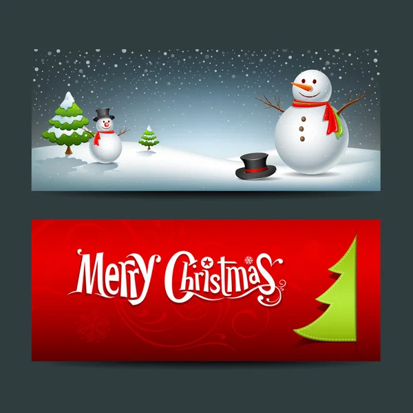 Frohe Weihnachten Banner Design Hintergrund — Stockvektor