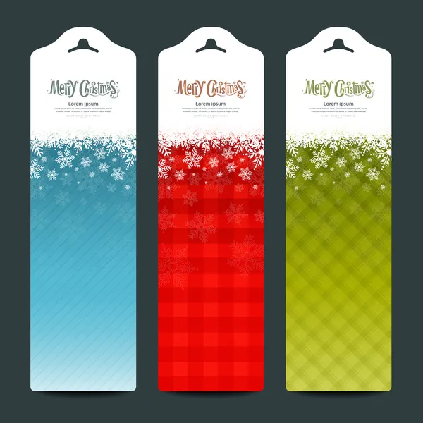 Feliz Natal fundo Vertical banner design moderno — Vetor de Stock