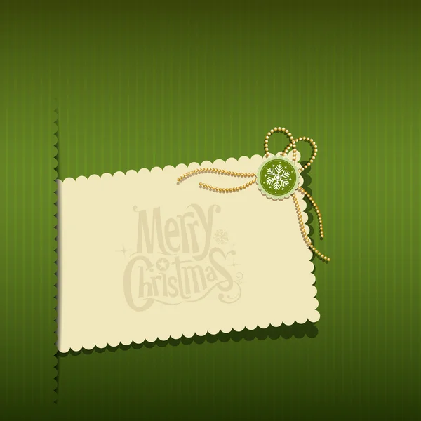 Feliz Navidad tarjetas de felicitación modernas sobre fondo verde — Vector de stock