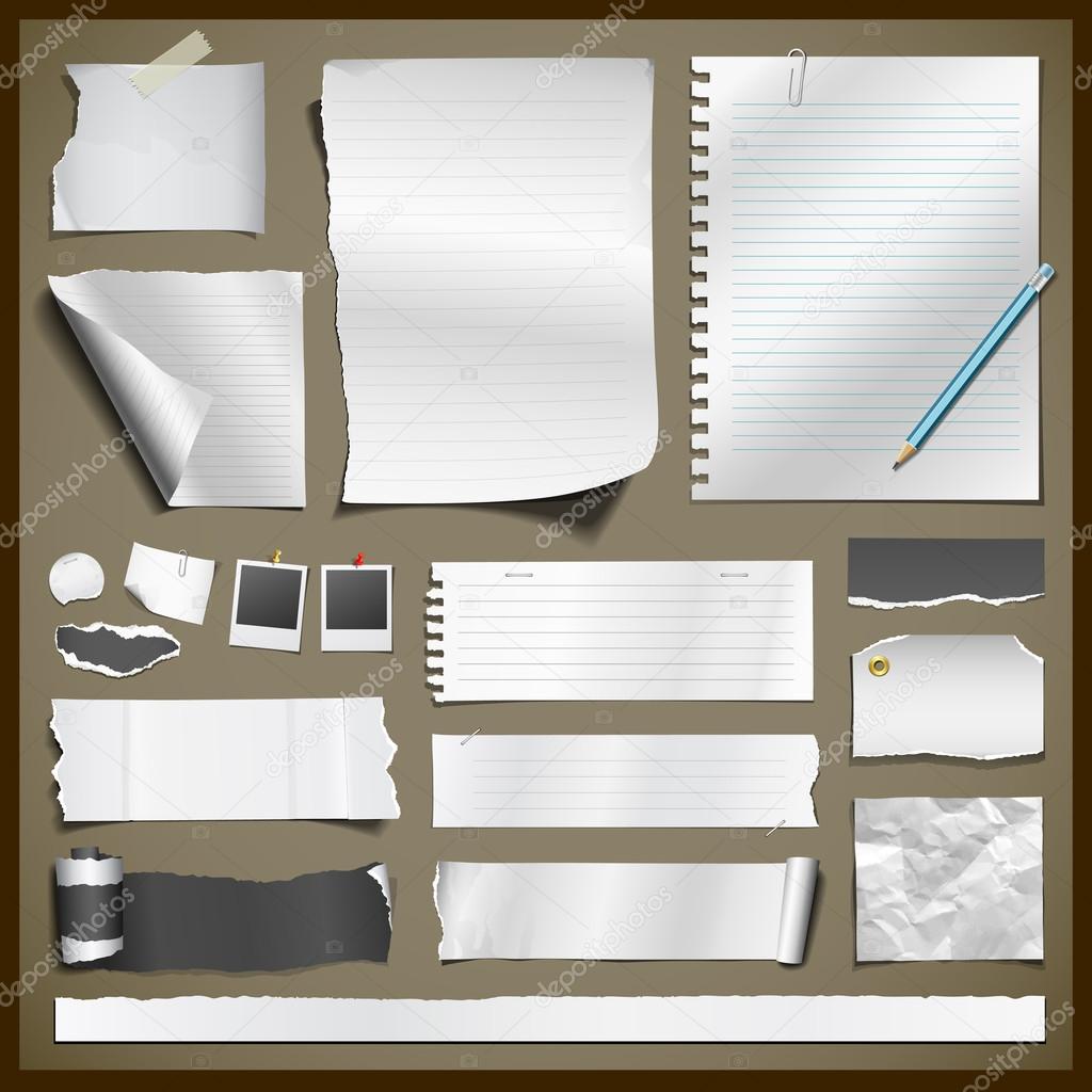 White paper and black paper collections