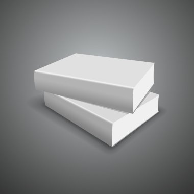 kapak beyaz kitabın boş şablon