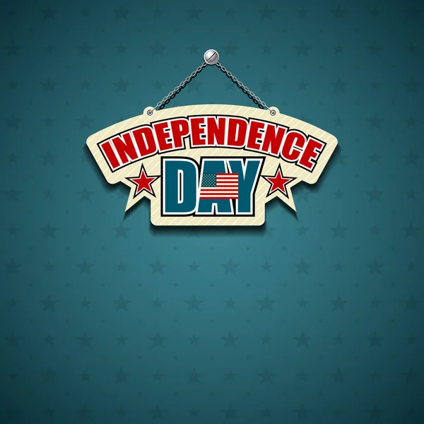 Independence day American signs star background. — Stock Vector