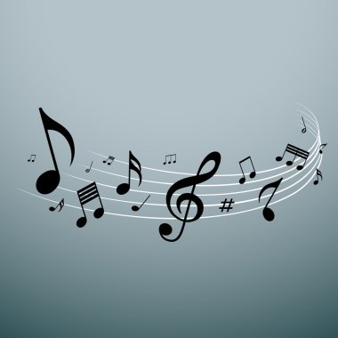 müzik notaları tasarım