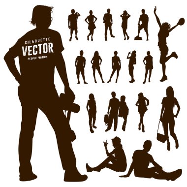 siluet hareket insanlar arka plan