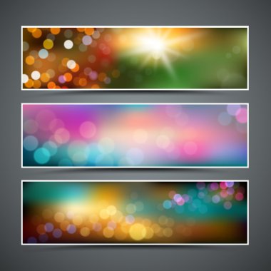 soyut bokeh koleksiyonları arka plan