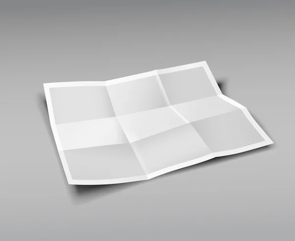 Paper Folded, nine fold for business design background — Stock Vector