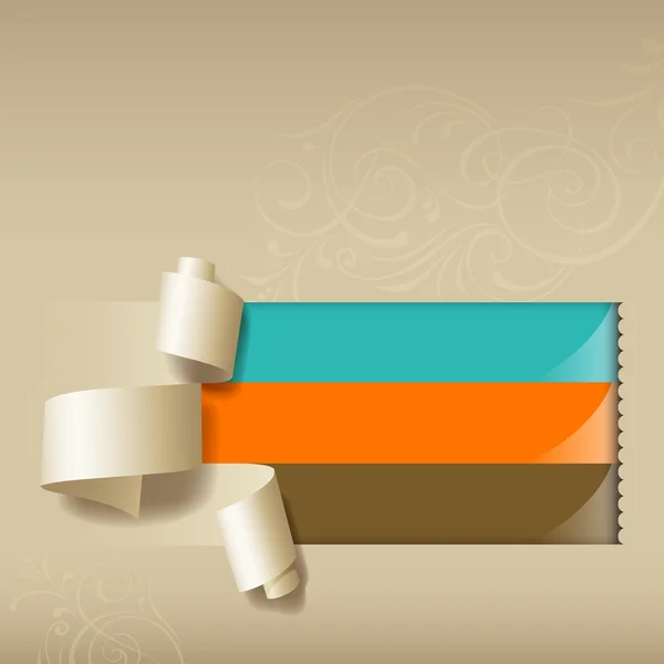 Visa färgglada pappersrulle för försäljning samlingar design — Stock vektor