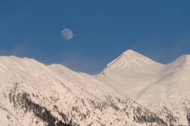 Soğuk bir kış günü sona ermek üzereydi. Ay dağın arkasına doğru sürünmeye başlamıştı. Görkemli bir ihtişam içinde. 