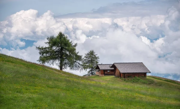 Cețoasă Munții Dolomiți Din Italia Într Tulbure — Fotografie, imagine de stoc