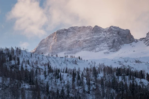 意大利阿尔卑斯山中的雪山 — 图库照片