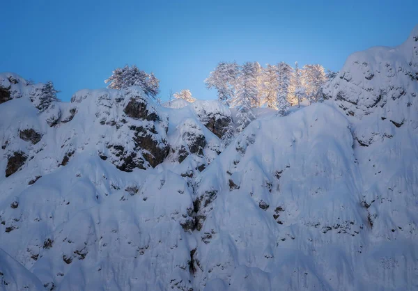Winterlandschap Juliaanse Alpen — Stockfoto