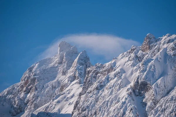 Paysage Hivernal Dans Les Alpes Juliennes — Photo