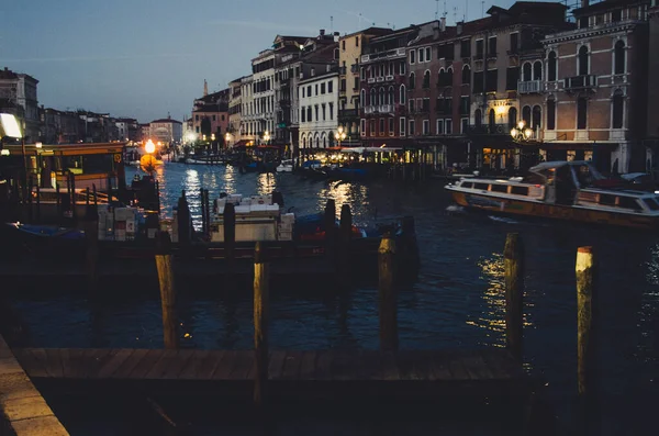 Giornata Moody Nella Città Venezia Italia Bellissimi Edifici Rinascimentali — Foto Stock