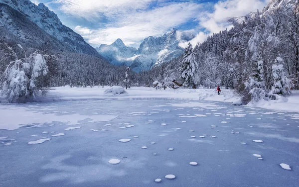 Lago Jasna Día Invierno — Foto de Stock