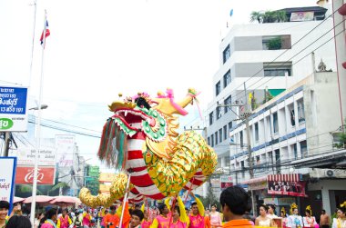 Thai Çinli keşişler parade.