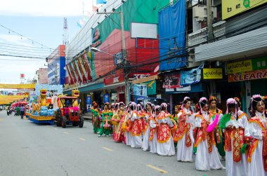 Thai Çinli keşişler parade.