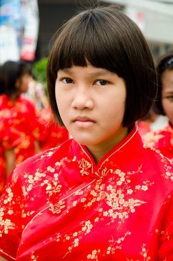 Thai Çinli keşişler parade.