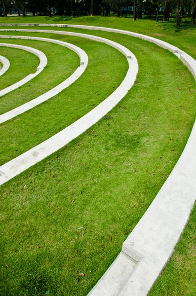 Ground for a seat on the grass. — Stock Photo, Image