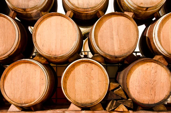 Wine keg barrels — Stock Photo, Image