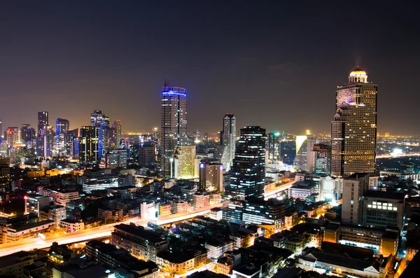 Bangkok gece şehri, Tayland.