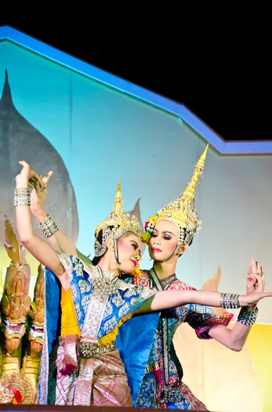 Seni tari Thailand disebut "Khon" — Stok Foto