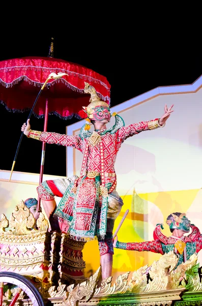 Thailändische Tanzkunst namens "khon" — Stockfoto