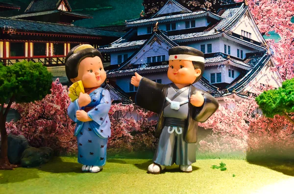 Japanische Puppen. — Stockfoto