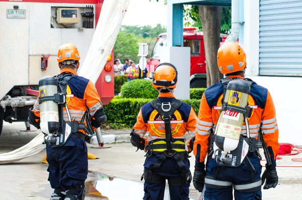 Beoefenen brand bescherming plan — Stockfoto