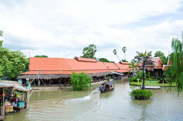 Ayothaya flytande marknaden — Stockfoto