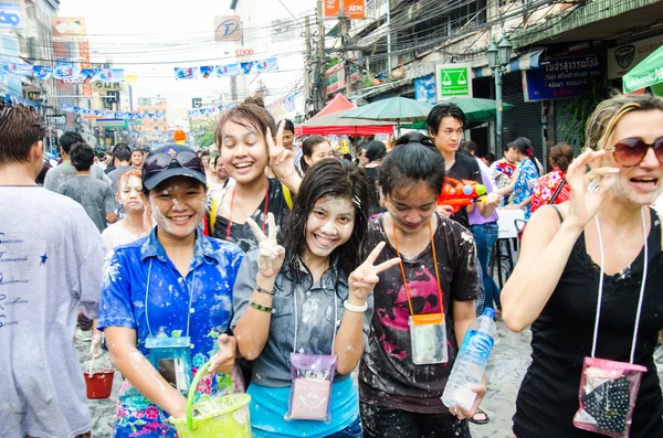 Festival de Songkran na Tailândia — Fotografia de Stock