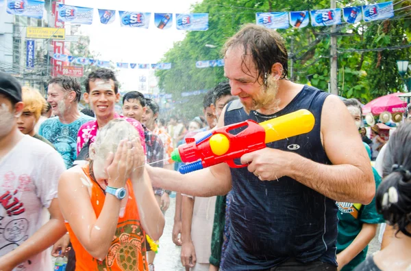 Songkran festival i thailand — Stockfoto