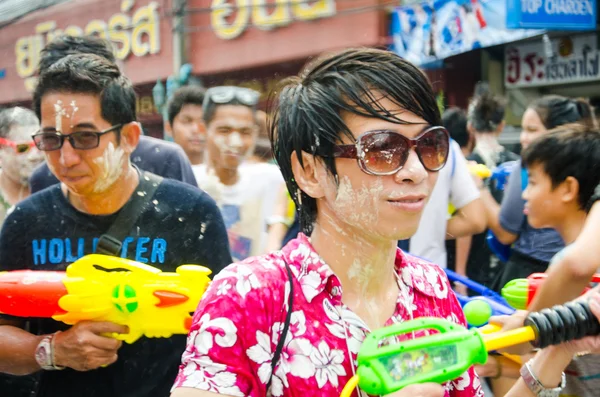 Songkran festival i thailand — Stockfoto