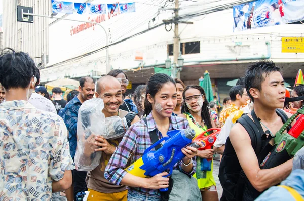 Songkran Fesztivál-Thaiföldön — Stock Fotó