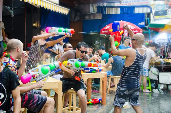 Songkran festival i thailand — Stockfoto