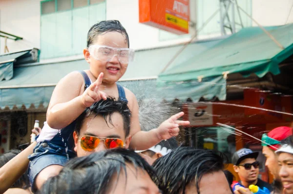 Songkran-festivalen i Thailand – stockfoto