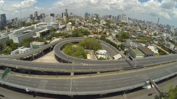 Rychlostní silnice v Bangkoku, Thajsko. — Stock video
