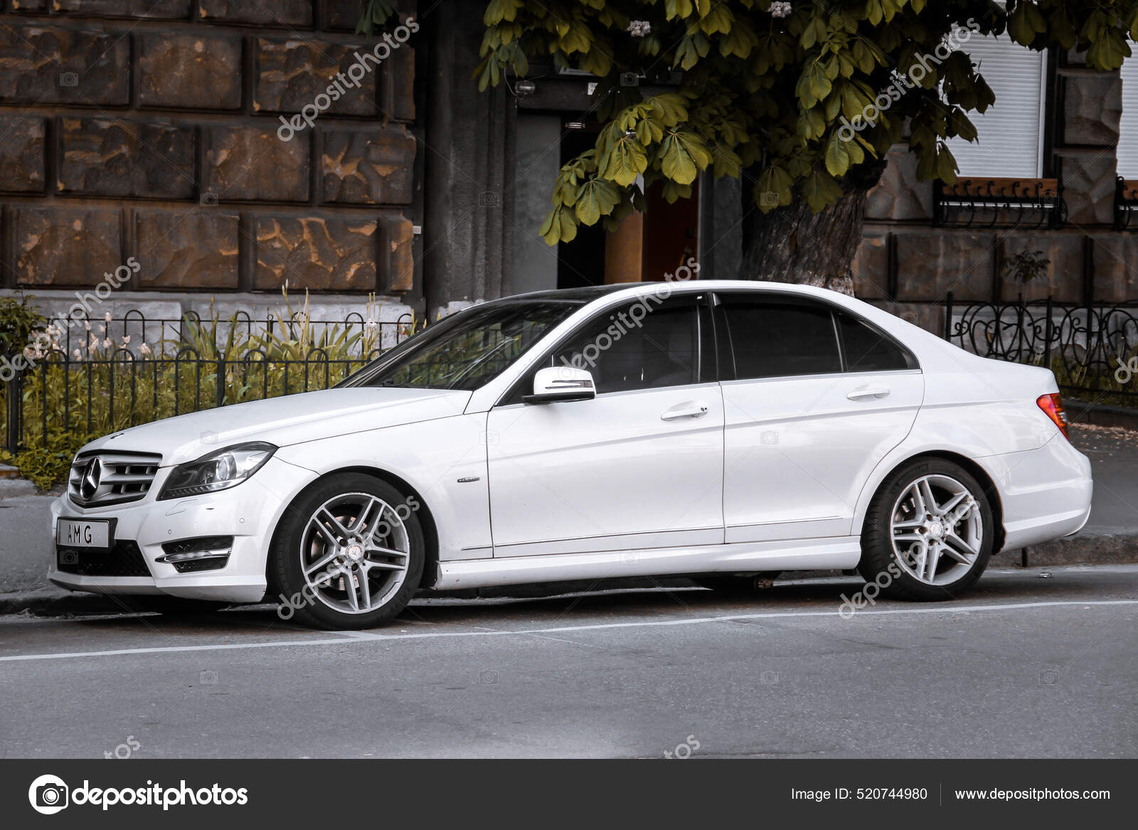 Kiev Ukraine May 2021 White Mercedes Benz Class W204 City – Stock Editorial  Photo © amor7 #520744980