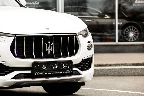 Kiev Ukraine April 2020 Luxury Maserati Levante Car Parked City — Stock Photo, Image