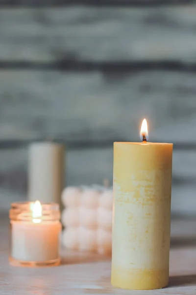 Variety Candles Bright Interior — Photo