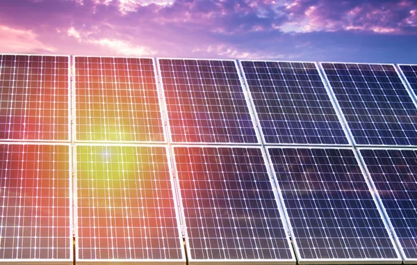 Solar panel and renewable energy — Stock Photo, Image