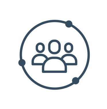 collaboration icon vector illustration. black collaboration vector icon designed in filled, outline, line and stroke style can be used for web, mobile, ui