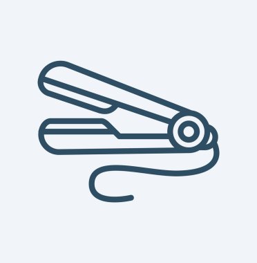 Stil demir simgesi satır sembolü. Premium kalite izole düzleştirici öğe trendy tarzı.