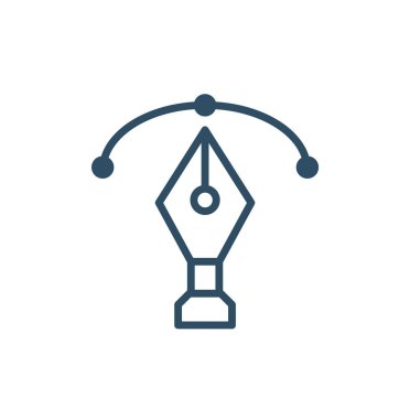Fountain pen nib glyph icon