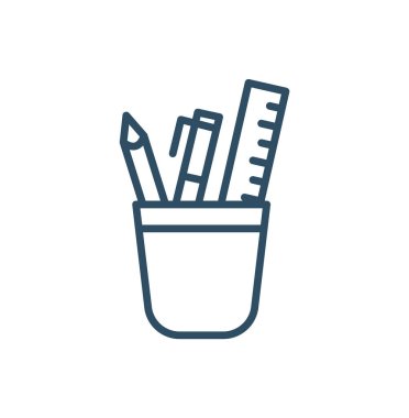 school supplies vector icon from education concept. isolated black school supplies vector sign symbol can be use for web, mobile and logo. eps 10